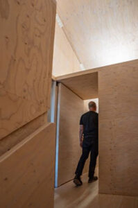 Mass Plywood Panel modular housing prototype
